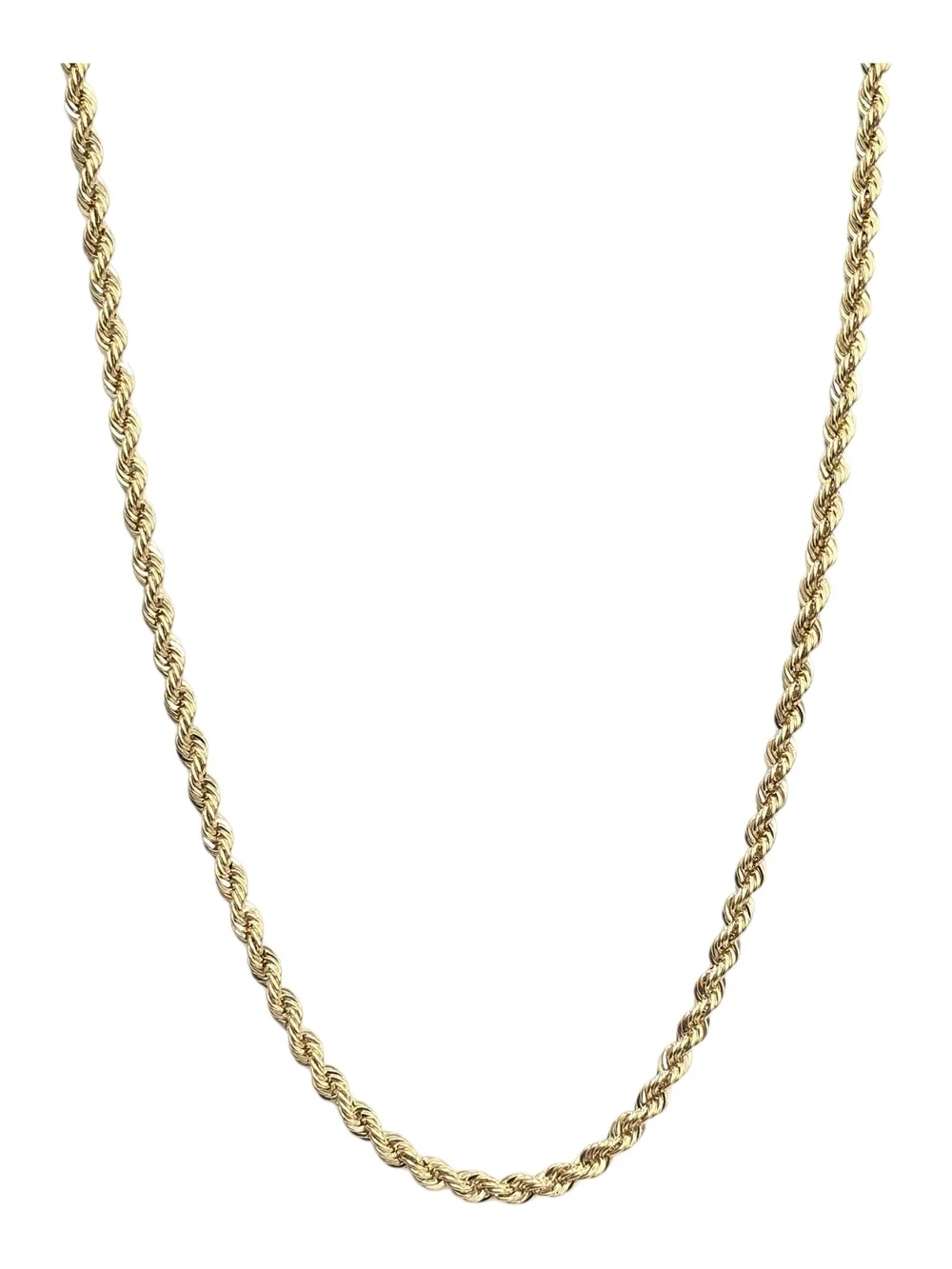 14k Real Gold Rope Chain 5mm 22 Inches